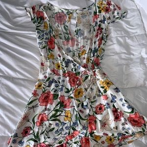 Hollister White Floral Romper